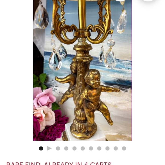 Twin Cherub vintage lamp - Picture 12 of 12